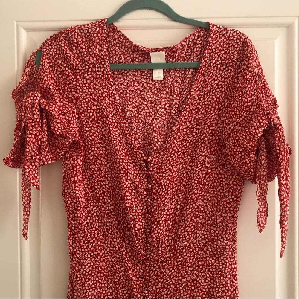 H&M midi printed dress